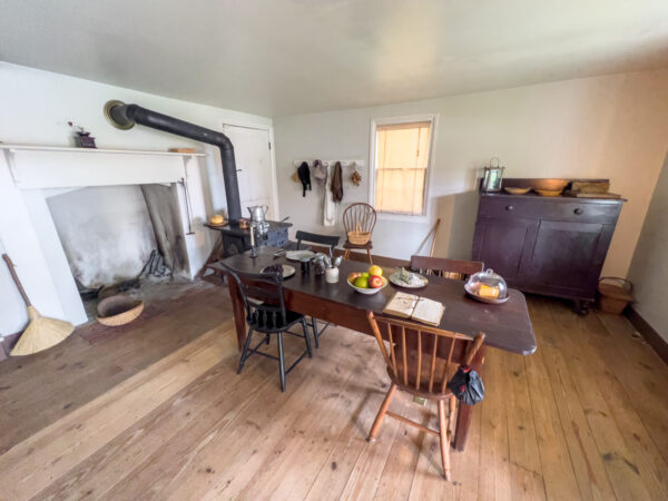 Kitchen in the historic Ritner Boarding House in Franklin County Pennsylvania