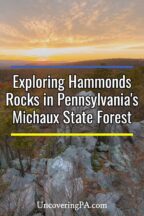 Hammonds Rocks in Michaux State Forest in Cumberland County, Pennsylvania