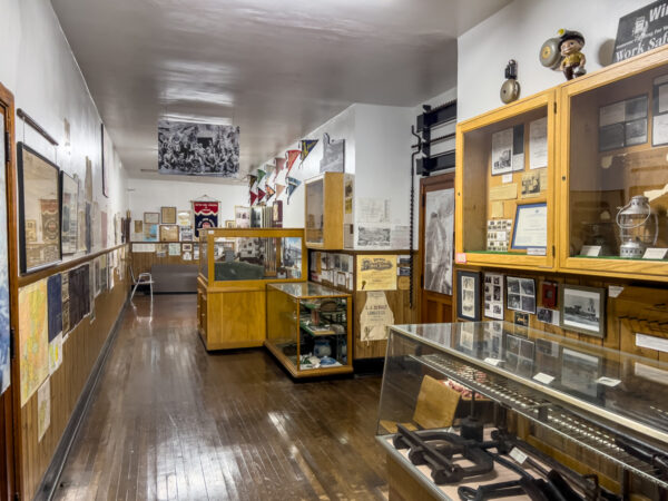 Displays inside the Coalport Area Coal Museum in Clearfield County PA