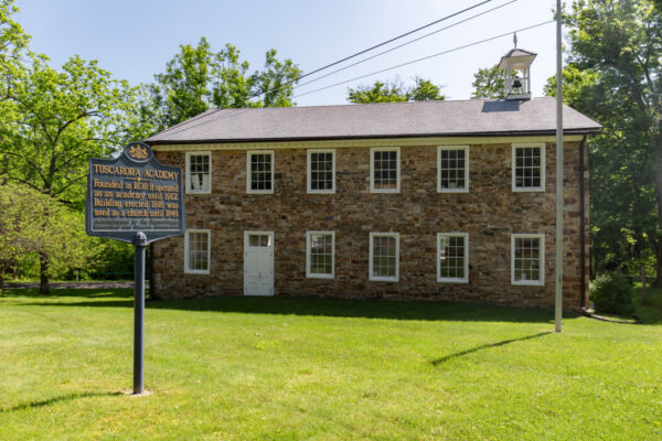 The exterior of the Tuscarora Academy Museum in Juniata County Pennsylvania