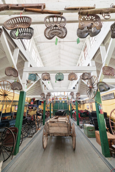 Carriages on display at the Heritage Village and Farm Museum in Troy PA