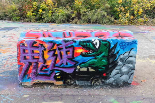 Dragon graffiti art at The Color Park in Pittsburgh PA