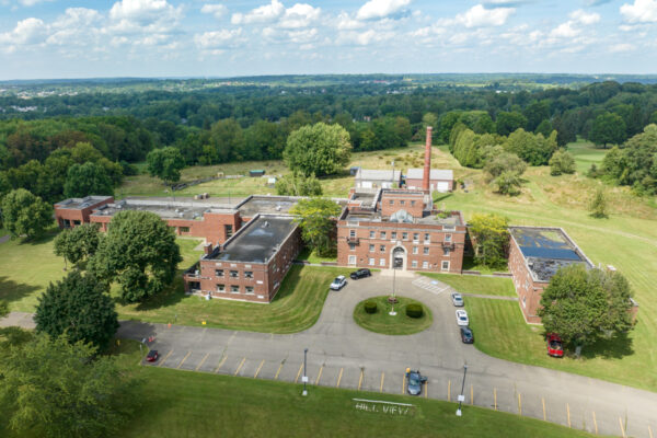 An aerial view of Hill View Manor in New Castle, PA