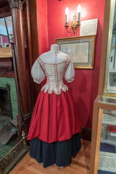 The dress that Jeannie Gourlay was wearing on the night of the assassination.