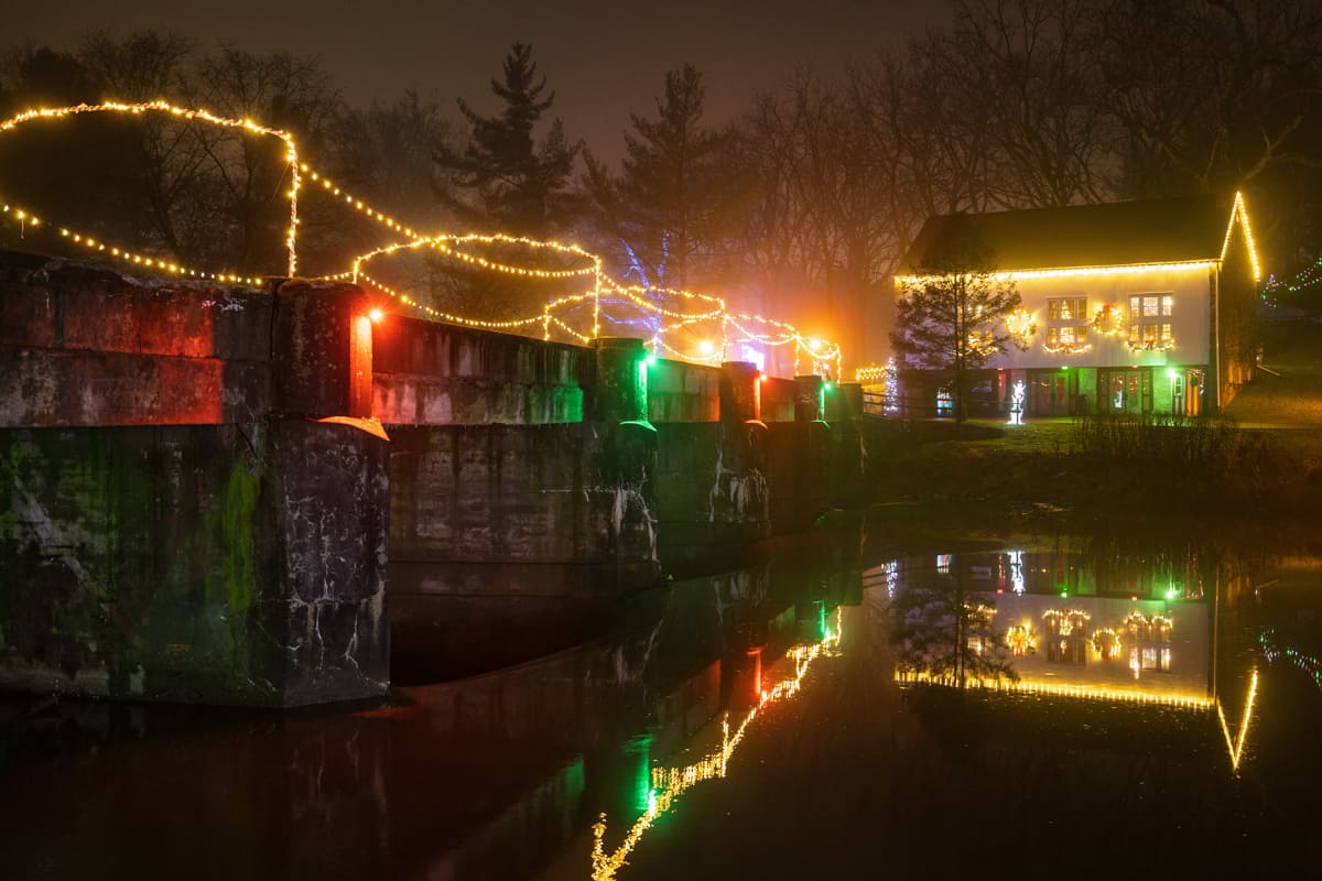 The Holiday Lights at Grings Mill in Berks County PA