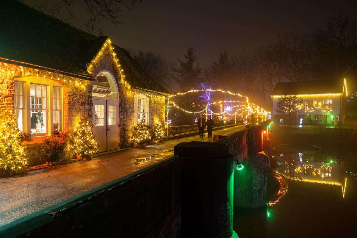 Exploring the Holiday Lights at Gring's Mill in Berks County