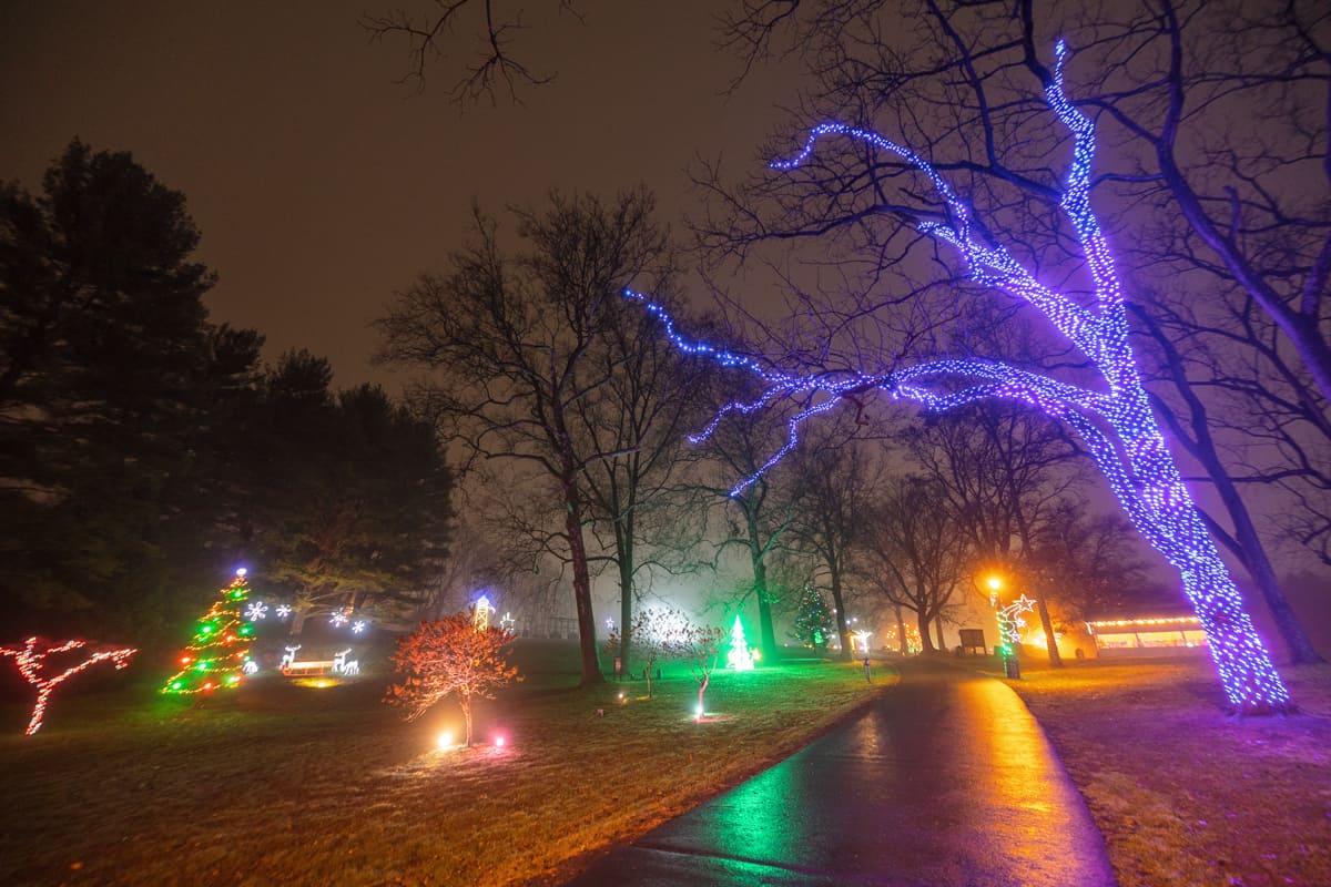 Exploring the Holiday Lights at Gring's Mill in Berks County