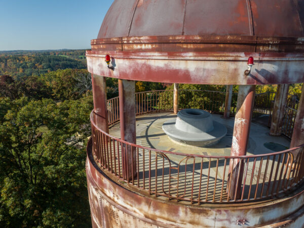 The observation deck atop the North Park Water Tower in Pittsburgh PA