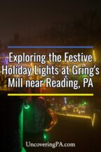 Holiday Lights at Gring's Mills in Reading Pennsylvania