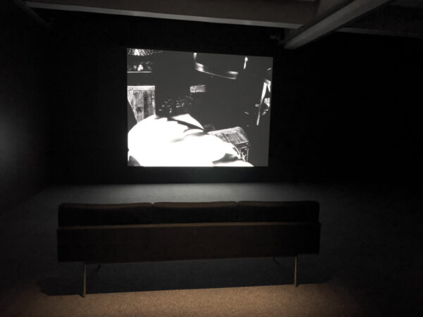 Video playing at the Andy Warhol Museum in Pittsburgh, PA