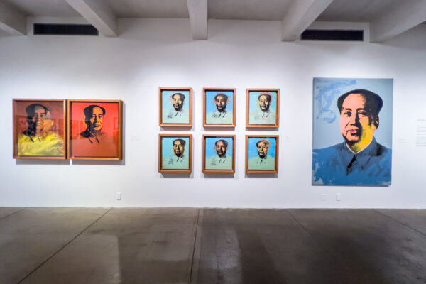 Mao paintings by Andy Warhol on display at the Andy Warhol Museum in Pittsburgh Pennsylvania.