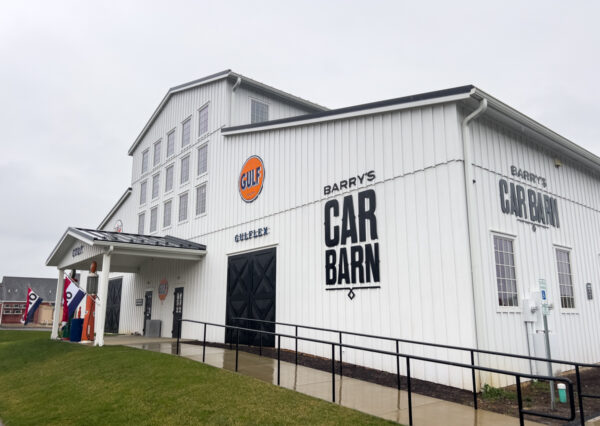 The exterior of of Barry's Car Barn in Intercourse PA