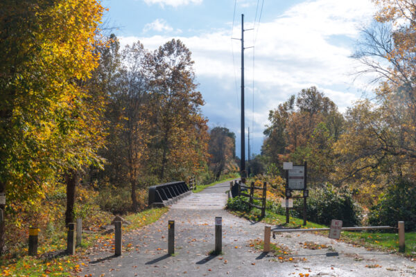 Trailhead for the Montour Trail in Coraopolis, PA