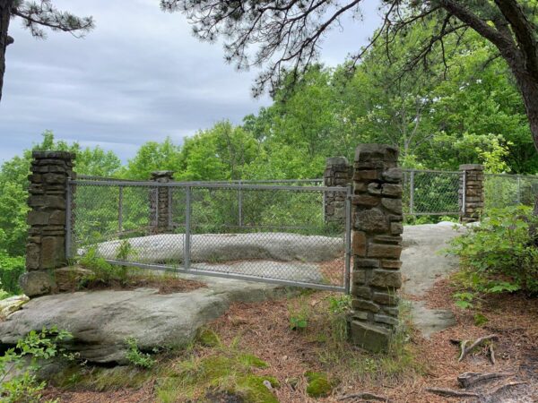 The viewpoint at Jakes Rocks in Warren PA