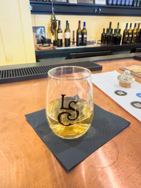A glass of cider from Laurel Spring Cidery in Centre County PA