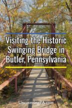 Swinging Bridge in Butler Pennsylvania