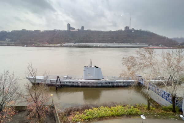 USS Requiem sitting outside the Carnegie Science Center in Pittsburgh. 