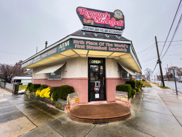 The exterior of Romano's Pizzeria in Essington PA