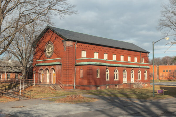 The exterior of the Chapel at Harrisburg State Hospital in Harrisburg PA