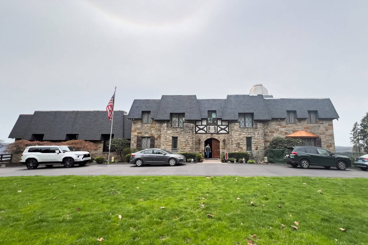 The exterior of the Bayernhof Museum near PIttsburgh PA