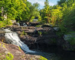 Visiting Carley Brook Falls and Black and Brass Coffee Roasting in Honesdale, PA