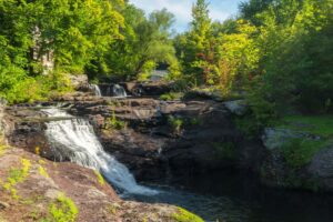 Visiting Carley Brook Falls and Black and Brass Coffee Roasting in Honesdale, PA