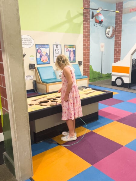 Child playing at the Bucks County Children's Museum in Pennsylvania