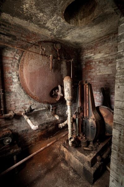 The boiler room in Haunted Hill View Manor in Lawrence County PA