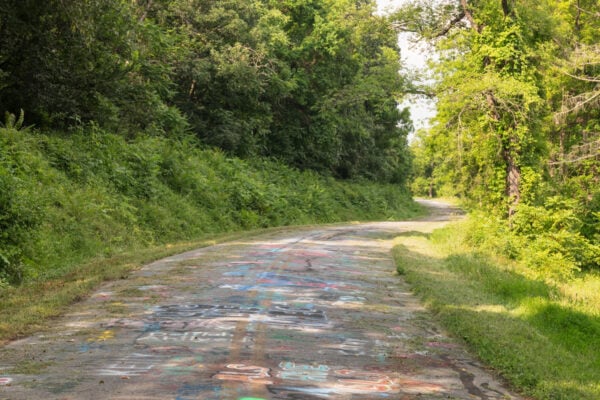 Graffiti road in Berks County PA