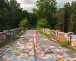 Visiting the Graffiti Bridge in Berks County, PA