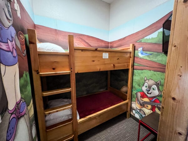 Kids' bunkbeds at Great Wolf Lodge in the Poconos of PA
