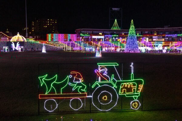 Tractor light display at Bright Nights in York, PA