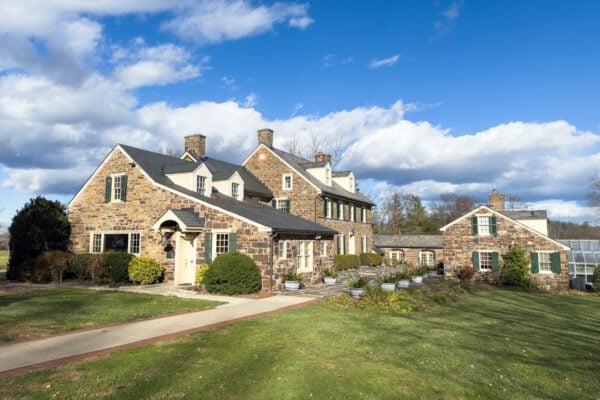 The exterior of the Pearl S. Buck House near Doylestown PA
