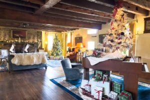 Enjoying the Festival of Trees at the Pearl S Buck House in Bucks County