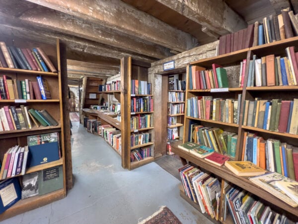 Book filled shelves at Baldwin's Book Barn in West Chester Pennsylvania