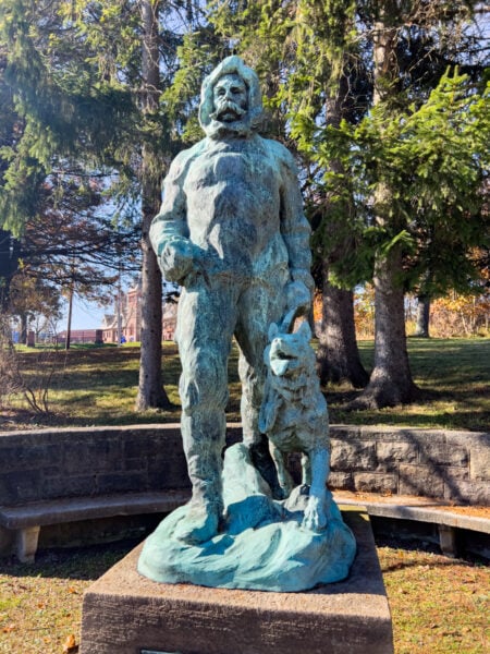 Statue of Admiral Robert Peary in Cambria County PA
