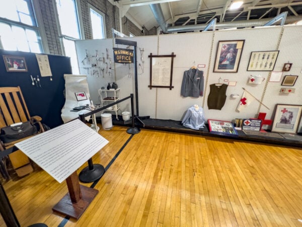 Items on display inside the Historical & Genealogical Society of Indiana County's museum in Pennsylvania