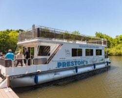 Taking a Boat Tour of Moraine State Park Aboard the Preston’s Pearl