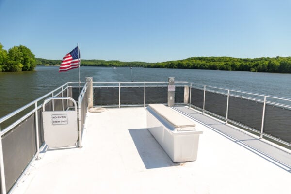 Open rooftop on the Preston's Pearl on Lake Arthur in Butler County PA