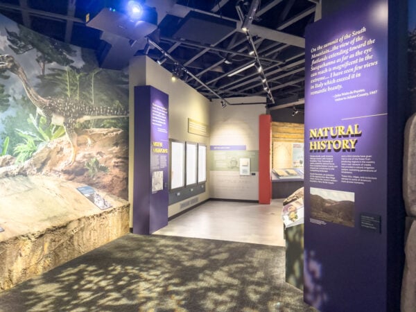 The first exhibits in the Gettysburg Beyond the Battle Museum in Gettysburg PA