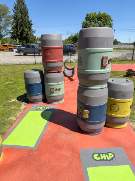 Cornhole Golf playing surface at Mars-Bethel Golf in Butler County PA